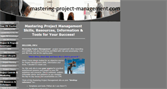 Desktop Screenshot of mastering-project-management.com