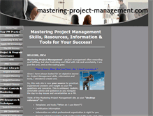 Tablet Screenshot of mastering-project-management.com